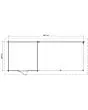 Lugarde Select | Tuinhuis Ede met Overkapping Rechts 250 + 400 x 250 | Keteldruk Grijs