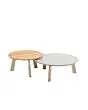 Taste by 4 Seasons | Koffietafelset Emma Ø65 en Ø80 cm | Latte-Ceramic-Teak