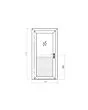 Fonteyn | Aluminium Deur Enkel | 1/2 Glas