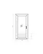 Fonteyn | Aluminium Deur Enkel | 3/4 Glas