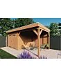 Fonteyn | Tuinhuis met Overkapping Traditioneel 5950 x 3300 | Onbehandelde Douglas Wanden