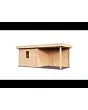 Lugarde Select Modern | Tuinhuis Tilburg met Veranda Rechts 300 + 300 x 250 | Onbehandeld