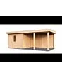 Lugarde Select Modern | Tuinhuis Lelystad met Veranda Rechts 300 + 400 x 300 | Onbehandeld