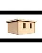 Lugarde Select | Tuinhuis Groenlo met Garagedeur 400 x 400 | Keteldruk Bruin