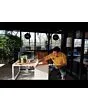 Cosi | Cosiloft 100 | White Frame | Teak Top