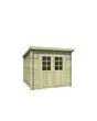 Outdoor Life Products | Tuinhuis Indi 230 x 175 | Geïmpregneerd | Olijfgroen