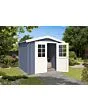 Outdoor Life Products | Tuinhuis Ingo 230 x 230 | Gecoat | Carbon Grey-Wit