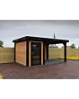 Fonteyn | Tuinhuis Jasmijn met Overkapping 450 x 300 Exclusief