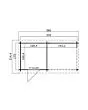 Outdoor Life Products | Tuinhuis met Overkapping Jelle 370 x 175