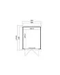 Outdoor Life Products | Tuinhuis Kibo 2 - 200 x 250 | Gecoat | Platinum Grey-Wit