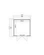 Outdoor Life Products | Tuinhuis Kibo 3 - 250 x 250 Tuinhuis