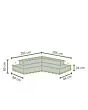 Winza | Loungesethoes Premium L 255 x 255 x 65 cm