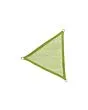 Platinum | Coolfit Schaduwdoek Driehoek 90° 400 x 400 x 570 cm | Olive