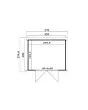 Outdoor Life Products | Tuinhuis Mila 250 x 200 | Gecoat | Carbon Grey