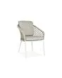 SUNS | Tuinstoel Nappa | MW | Macrame Weaving | Soft Grey Mixed Weave
