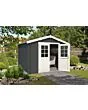 Outdoor Life Products | Tuinhuis Norah 275 x 275 | Gecoat | Carbon Grey-Wit