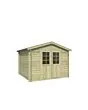 Outdoor Life Products | Tuinhuis Norah 275 x 275 | Geïmpregneerd | Olijfgroen