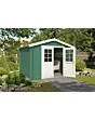 Outdoor Life Products | Tuinhuis Norah 275 x 275 | Gecoat | Carbon Grey-Wit