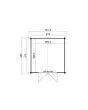 Outdoor Life Products | Tuinhuis Norah 275 x 275 | Geïmpregneerd | Olijfgroen