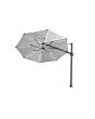 Platinum | Zweefparasol Challenger T² Glow Ø350 cm | Lichtgrijs