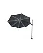 Platinum | Zweefparasol Challenger T² Glow Ø350 cm | Antraciet