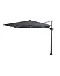 Platinum | Zweefparasol Challenger T² Glow 300 x 300 cm | Antraciet