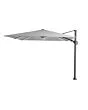 Platinum | Zweefparasol Challenger T² Glow 300 x 300 cm | Lichtgrijs
