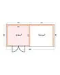 Telluria | Tuinhuis Classico 3330 | 4 Kleuren - met Overkapping Lounge (Large)