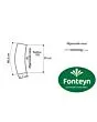 Fonteyn | Zwembad Randsteen | Randtegel Radius R150 met Afgeronde Neus