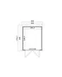Outdoor Life Products | Tuinhuis Sara 200 x 250 | Gecoat | Carbon Grey