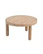 4 Seasons Outdoor | Koffietafel Sem Brushed Teak Ø60 cm x 32(h) cm