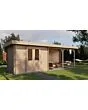 Lugarde Select | Tuinhuis Zandvoort met Overkapping Rechts 300 + 400 x 250 | Onbehandeld