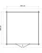Lugarde Select | Tuinhuis Amersfoort 300 x 300 | Keteldruk Bruin