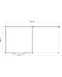Lugarde Select | Tuinhuis Raalte met Overkapping Rechts 300 + 300 x 300 | Keteldruk Grijs