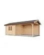 Lugarde Select | Tuinhuis Epe met Overkapping Rechts 300 + 400 x 300 | Onbehandeld