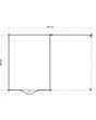 Lugarde Select | Tuinhuis Hattem met Overkapping Rechts 300 + 300 x 400 | Keteldruk Bruin