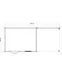 Lugarde Select | Tuinhuis Elst met Overkapping Rechts 400 + 300 x 300 | Keteldruk Grijs