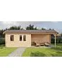Lugarde Select | Tuinhuis Voorst met Overkapping Rechts 400 + 400 x 300 | Onbehandeld