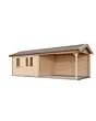 Lugarde Select | Tuinhuis Voorst met Overkapping Rechts 400 + 400 x 300 | Onbehandeld