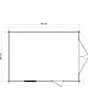 Lugarde Select | Tuinhuis Eibergen met Garagedeur 350 x 500 | Keteldruk Bruin