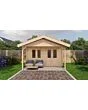 Lugarde Select | Tuinhuis Katwijk met Overkapping 400 + 200 x 300 | Onbehandeld