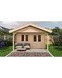 Lugarde Select | Tuinhuis Elburg met Overkapping 400 + 200 x 400 | Onbehandeld