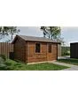Lugarde Select | Tuinhuis Maurik met Garagedeur 400 x 400 | Keteldruk Bruin