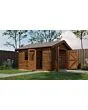 Lugarde Select | Tuinhuis Maurik met Garagedeur 400 x 400 | Keteldruk Bruin
