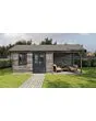 Lugarde Select | Tuinhuis Oosterbeek met Overkapping Rechts 400 + 300 x 400 | Keteldruk Grijs