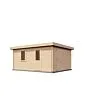 Lugarde Select | Tuinhuis Lochem met Garagedeur 400 x 500 | Onbehandeld