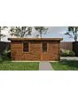 Lugarde Select | Tuinhuis Lochem met Garagedeur 400 x 500 | Keteldruk Bruin