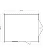 Lugarde Select | Tuinhuis Lochem met Garagedeur 400 x 500 | Keteldruk Grijs