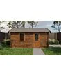 Lugarde Select | Tuinhuis Kesteren met Garagedeur 400 x 500 | Keteldruk Bruin