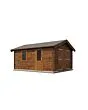 Lugarde Select | Tuinhuis Kesteren met Garagedeur 400 x 500 | Keteldruk Bruin